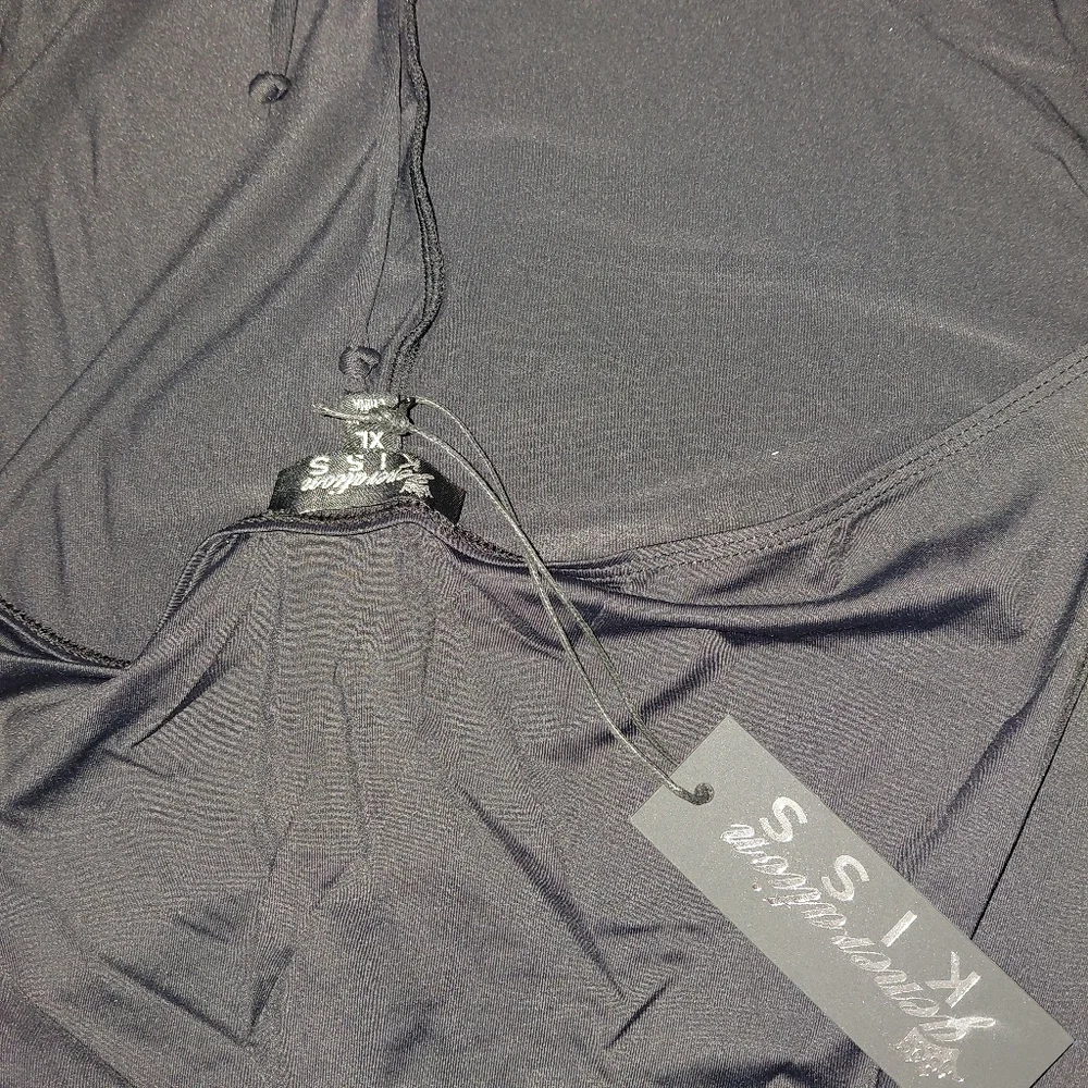 NWT Dolls Kill Black Backless Long Sleeve Carmen Mini Dress Size XL - Sexy Goth - Picture 12 of 15